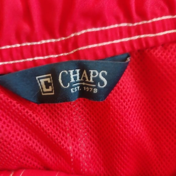Chaps Red Men's Swim Shorts Trunks Sz XXL - Picture 9 of 14